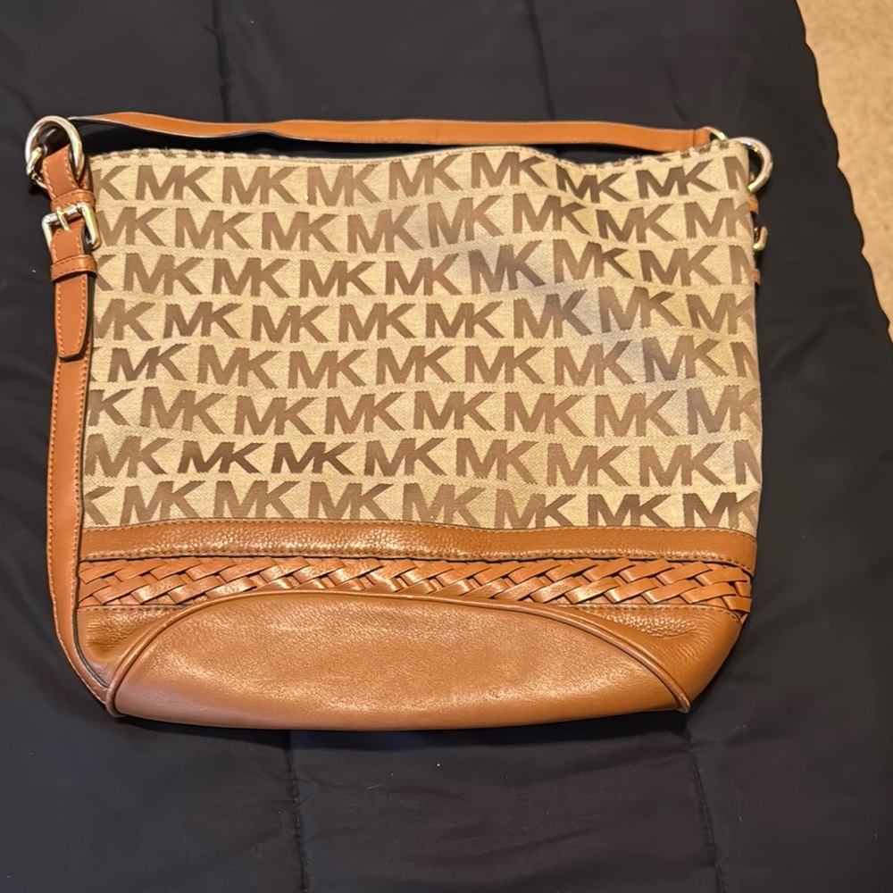 Michael Kors Brown and Tan Tote Bag